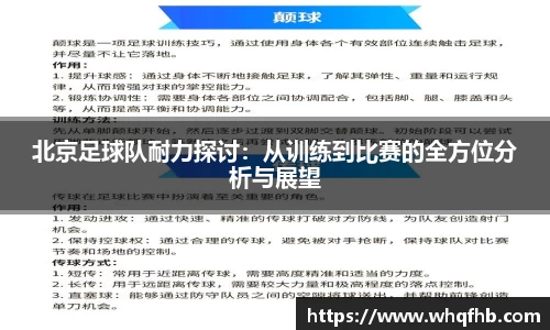 北京足球队耐力探讨：从训练到比赛的全方位分析与展望